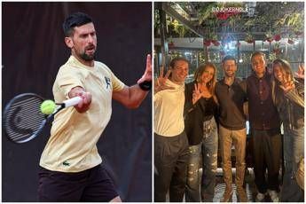 Djokovic, omaggio a Mihajlovic: cena a Roma con la famiglia