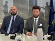 Un momento della conferenza stampa Un momento della conferenza stampa