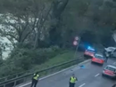 Masso si stacca dalla montagna e finisce sulla strada cantonale: colpita un’auto tra Solduno e Ponte Brolla Masso si stacca dalla montagna e finisce sulla strada cantonale: colpita un’auto tra Solduno e Ponte Brolla