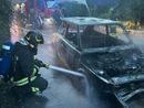 Auto distrutta dalle fiamme in località Brughiere