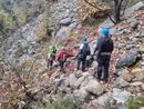Salvati dal Soccorso Alpino i tre escursionisti bloccati sulla ferrata FOTO Salvati dal Soccorso Alpino i tre escursionisti bloccati sulla ferrata FOTO
