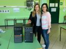 L'assessore all'istruzione Liala Sartori con la referente di plesso Rosarita Zisa