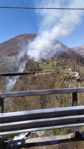 Spento l'incendio in Cannobina
