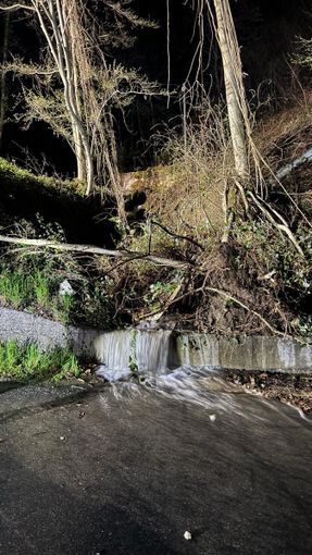 Piccola frana a Sasso Gambello