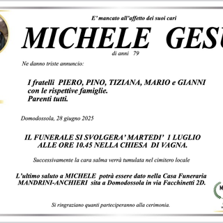 Michel Gesù di anni 79
