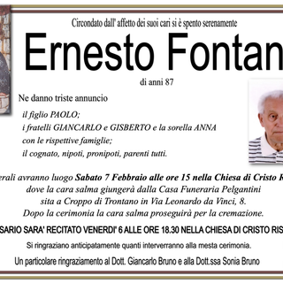 Ernesto Fontana di anni 87