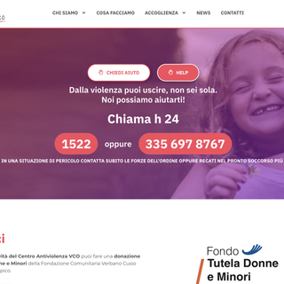 Nuovo sito web per il Centro Antiviolenza del Vco