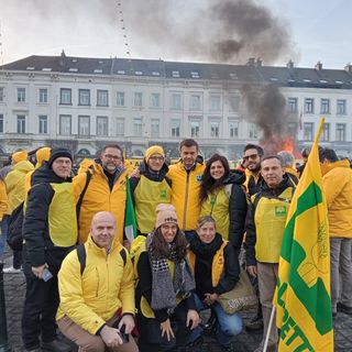 La delegazione con il Presidente Prandini