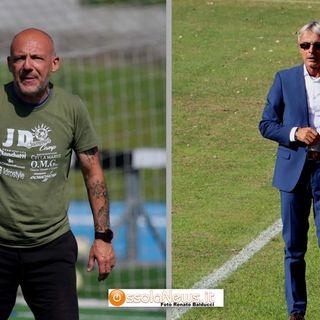 Foto: Marco Livorno e Gianni Lipari, allenatori di Cannobiese e Ornavassese