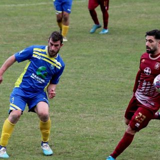 Alessandro Elca in azione nella partita col Carpignano