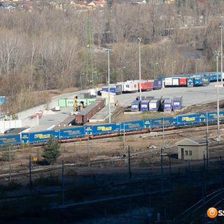 Foto: il treni merci  arrivato a Domo 2 senza freni