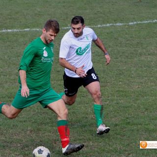Foto: il rigore concesso al Crodo nella partita contro il Vogogna