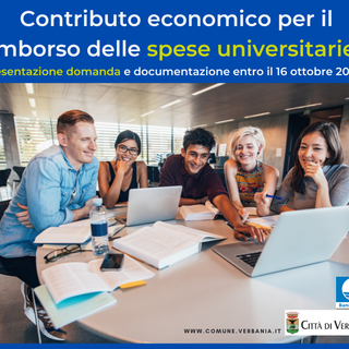 Contributo per le spese degli studenti universitari promosso dall’Amministrazione Comunale di Verbania