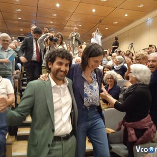 La segretaria dem Elly Schlein a Verbania per sostenere la campagna di Riccardo Brezza. FOTO