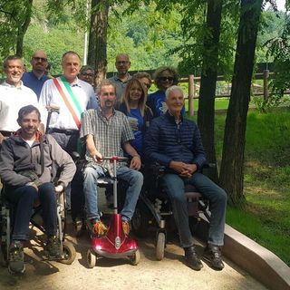 Inaugurata la nuova rampa per l'accesso al parco della Boschina