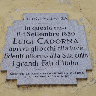 Restaurata la targa commemorativa di Luigi Cadorna