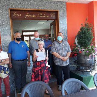Cireggio, intitolata ad Amedeo Cristina la sala da pranzo del circolo