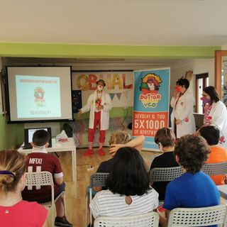 La clown terapia al centro giovanile comunale di Baveno