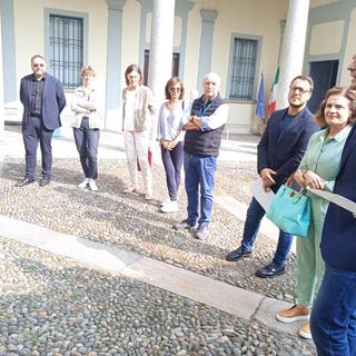 La prima utente del baby pit stop al Museo Verbania è una turista tedesca