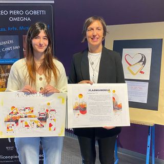 Plasmamobile: la grafica è opera di Anna Bontempi, studentessa del Gobetti