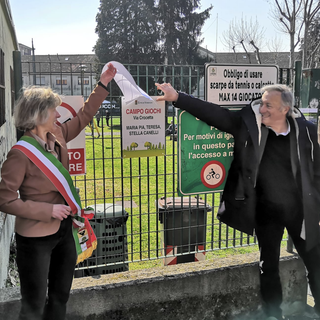 Inaugurato 'Campo Gioco' in via Crocetta. E' intitolato alle sorelle Maria Pia, Teresa e Stella Canelli FOTO