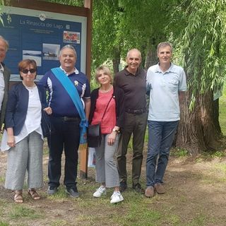 Giornata dell'ambiente, bacheche illustrative sul risanamento del lago d'Orta