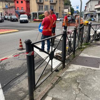 Foto: l’area della rotatoria di Gravellona Toce
