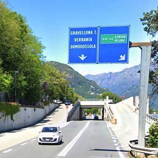 A26, chiuso per lavori in orario notturno lo svincolo di Baveno