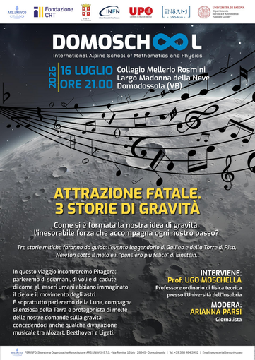 La fisica incontra l'arte: al Collegio Rosmini il professor Ugo Moschella racconta i segreti della gravità