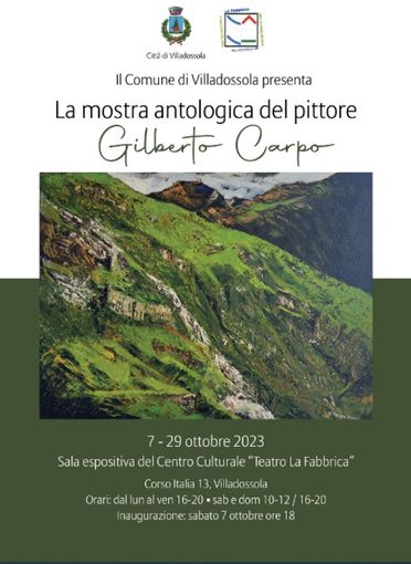 Alla Fabbrica la mostra antologica del pittore Gilberto Carpo Alla Fabbrica la mostra antologica del pittore Gilberto Carpo