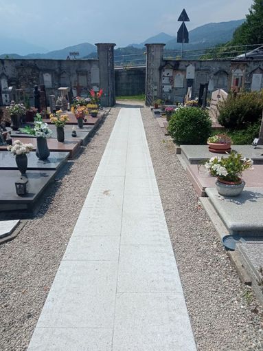 Trobaso, terminati gli interventi di riqualificazione e migliorie al cimitero