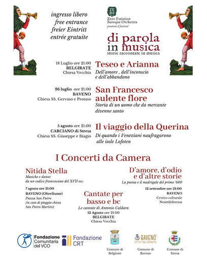 Il mito, il viaggio e la fede si fanno note: sul Verbano debutta il festival "Di Parola in Musica"