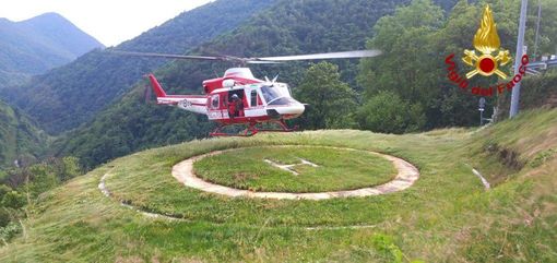 Turiste tedesche in difficoltà nella zona dell'Alpe Piaggia, recuperate dall'elicottero Drago 66 Turiste tedesche in difficoltà nella zona dell'Alpe Piaggia, recuperate dall'elicottero Drago 66