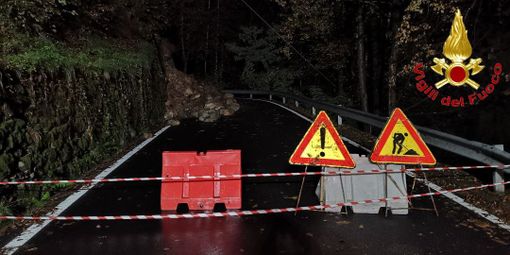 Frana in Valle Anzasca, chiusa la provinciale per Anzino