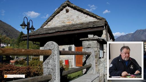 La sede dei pescatori a Villadossola, nel riquadro Gian Mauro Bertoia La sede dei pescatori a Villadossola, nel riquadro Gian Mauro Bertoia