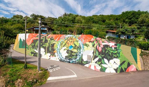Un murale per omaggiare la bellezza di Oggebbio