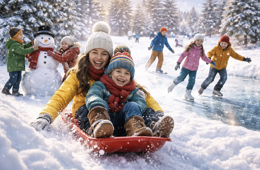 Avventure Natalizie Invernali Che Mantengono i Bambini Attivi e Sorridenti