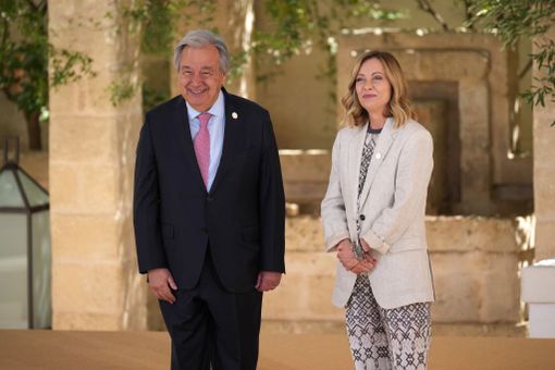 Meloni vede Guterres in Canada, al lavoro per cessate il fuoco a Gaza Meloni vede Guterres in Canada, al lavoro per cessate il fuoco a Gaza