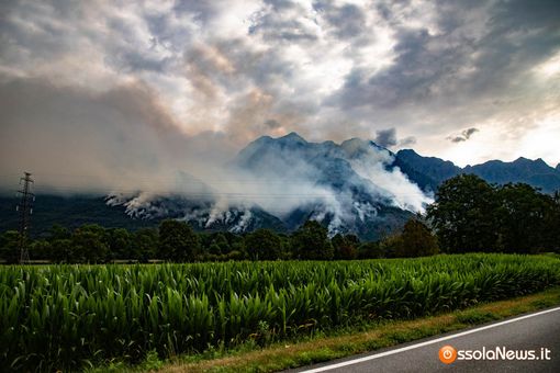 Il Vallese offre aiuto per l'incendio di Premosello: “Siamo pronti a intervenire”