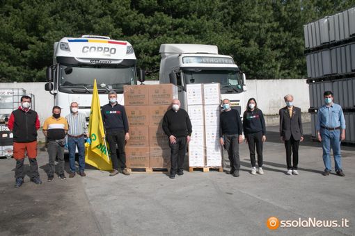 Oltre 1600 chili di cibo donati da Coldiretti alle parrocchie di Domo e Villa FOTO Oltre 1600 chili di cibo donati da Coldiretti alle parrocchie di Domo e Villa FOTO