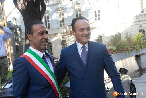 Lucio Pizzi e il presidente della Regione Alberto Cirio