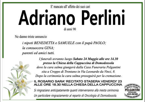 Adriano Perlini di anni 90 Adriano Perlini di anni 90
