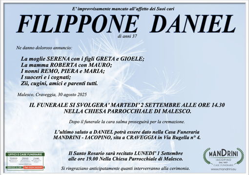 Filippone Daniel di anni 37