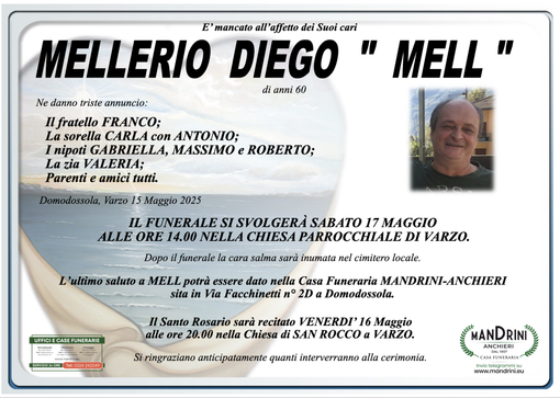 Mellerio Diego "Mell" di anni 60