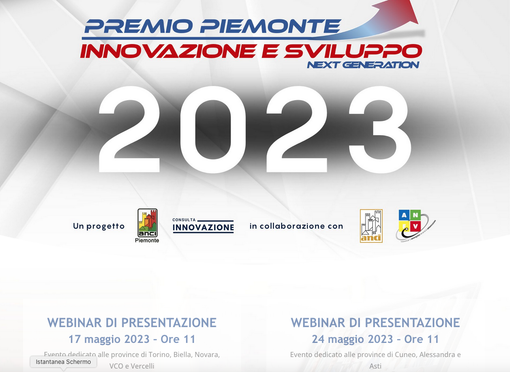 Premio Piemonte Innovazione, mercoledì 17 maggio il primo incontro informativo online Premio Piemonte Innovazione, mercoledì 17 maggio il primo incontro informativo online
