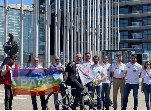 I volontari del G-Team hanno portato i valori della Pace fino al parlamento europeo