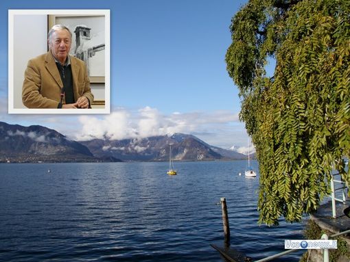 Il Lago Maggiore e nel riquadro il commissario Marco Zacchera Il Lago Maggiore e nel riquadro il commissario Marco Zacchera