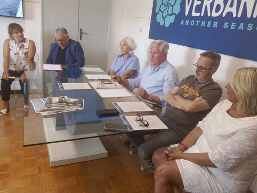 Un momento della conferenza stampa