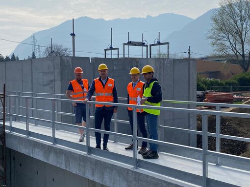 Proseguono i lavori per il raddoppio del depuratore di Gravellona FOTO