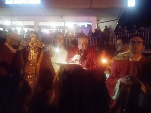 Monsignor Brambilla ha celebrato la messa per San Vittore FOTO